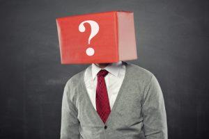 Man with Box and Question